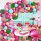 124 Pcs Tropical Flamingo Balloon Arch Garland Kit 40" Flamingo Balloons Hot Pink Confetti Balloons Tropical Palm Leaves 4 Tools Hawaiian Luau Birthday Wedding Baby Shower Party Decorations Supplies